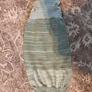 Cozy Green Knit Baby Swaddle